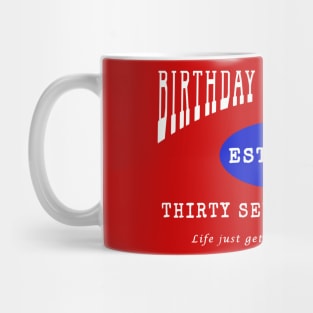 Birthday Vintage Year - Thirty Seven Years Old Mug